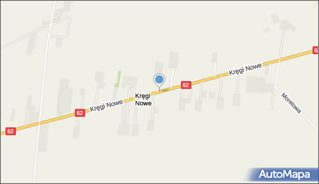 Kręgi Nowe, Kręgi Nowe, mapa Kręgi Nowe