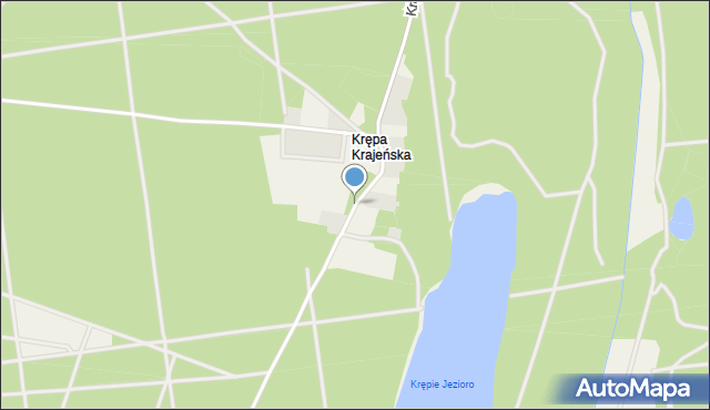 Krępa Krajeńska, Krępa Krajeńska, mapa Krępa Krajeńska