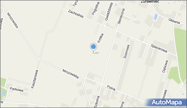 Krępice gmina Miękinia, Krótka, mapa Krępice gmina Miękinia