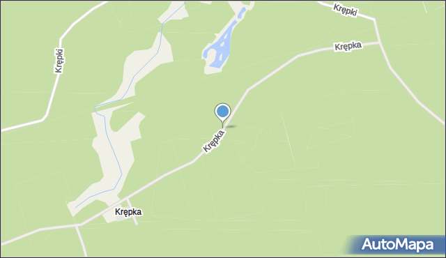 Krępka, Krępka, mapa Krępka