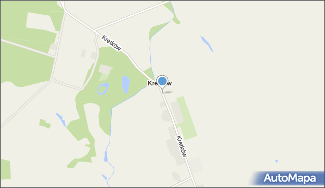 Kretków, Kretków, mapa Kretków