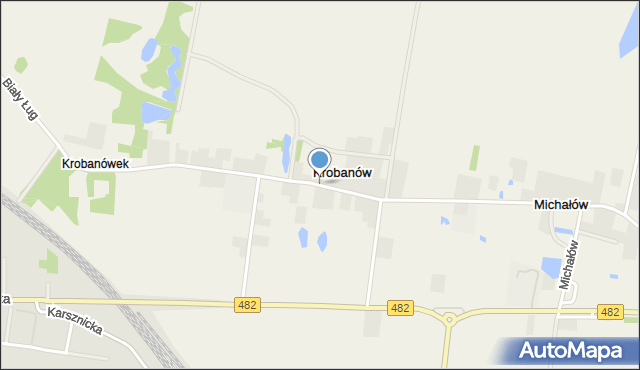 Krobanów, Krobanów, mapa Krobanów