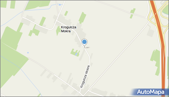 Krogulcza Mokra, Krogulcza Mokra, mapa Krogulcza Mokra