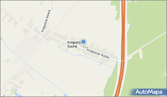 Krogulcza Sucha, Krogulcza Sucha, mapa Krogulcza Sucha