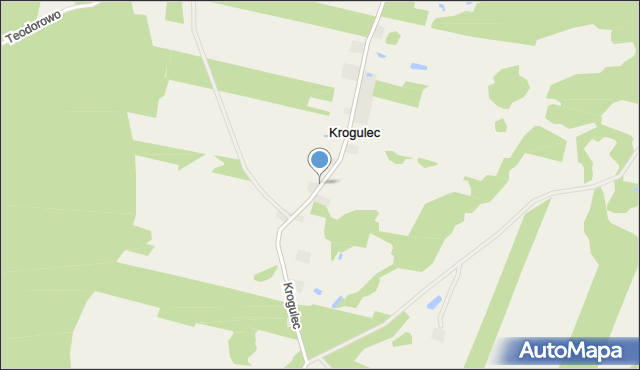 Krogulec gmina Piotrków Kujawski, Krogulec, mapa Krogulec gmina Piotrków Kujawski