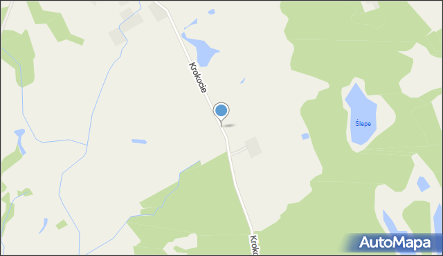 Krokocie, Krokocie, mapa Krokocie