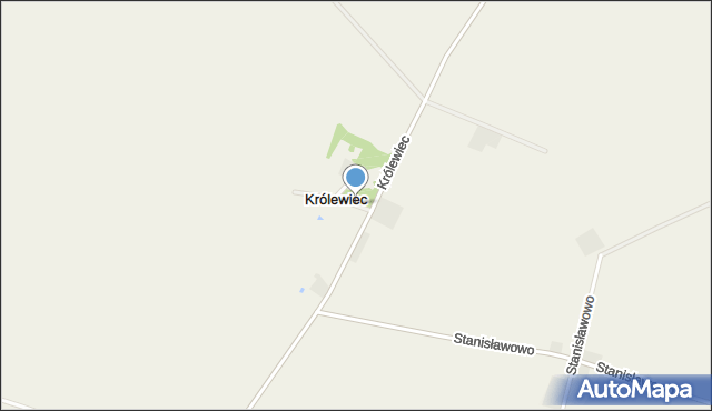 Królewiec gmina Witkowo, Królewiec, mapa Królewiec gmina Witkowo