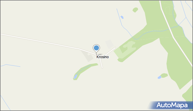 Krosino gmina Resko, Krosino, mapa Krosino gmina Resko