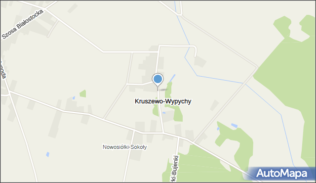 Kruszewo-Wypychy, Kruszewo-Wypychy, mapa Kruszewo-Wypychy