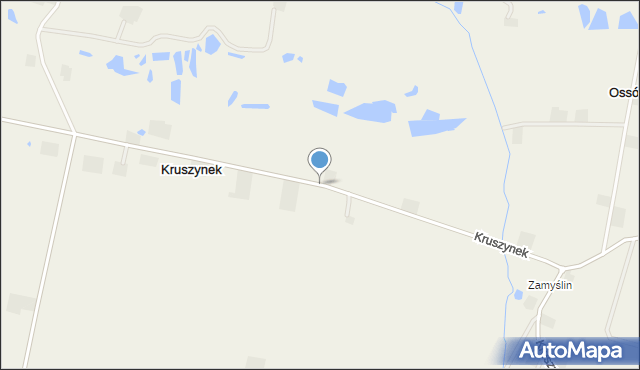 Kruszynek gmina Koneck, Kruszynek, mapa Kruszynek gmina Koneck