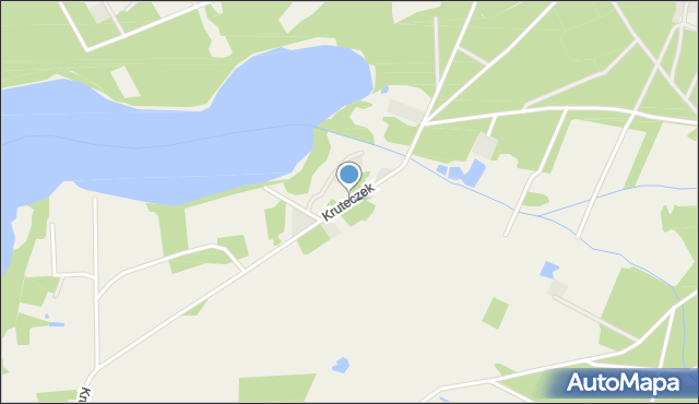 Kruteczek, Kruteczek, mapa Kruteczek
