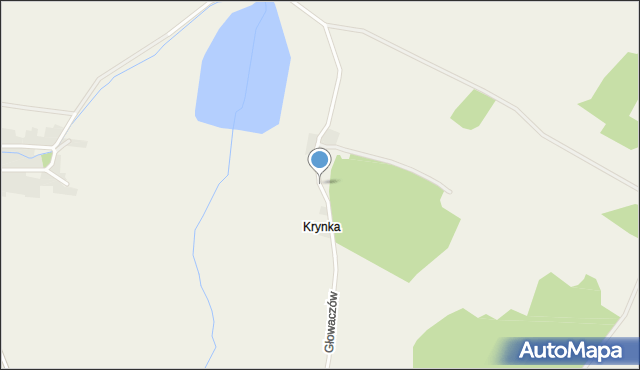 Krynka, Krynka, mapa Krynka