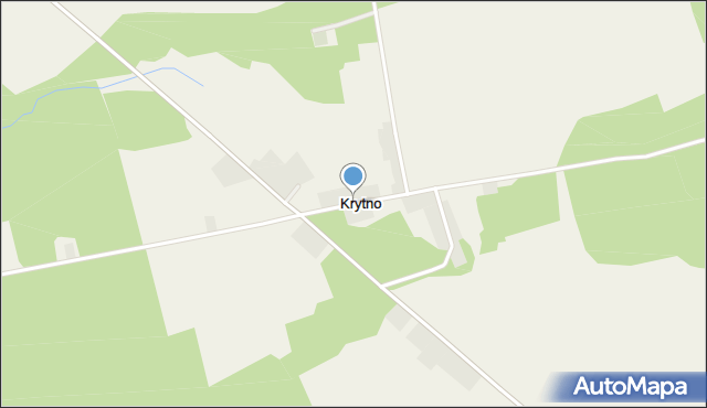 Krytno, Krytno, mapa Krytno