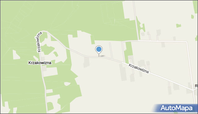 Krzakowizna, Krzakowizna, mapa Krzakowizna