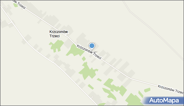 Krzczonów Trzeci, Krzczonów Trzeci, mapa Krzczonów Trzeci
