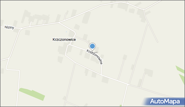 Krzczonowice gmina Staszów, Krzczonowice, mapa Krzczonowice gmina Staszów