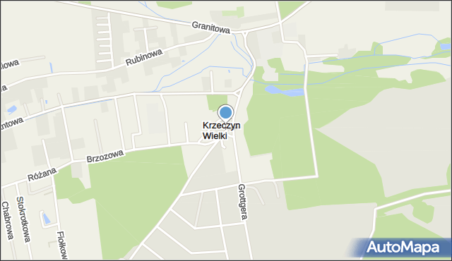 Krzeczyn Wielki, Krzeczyn Wielki, mapa Krzeczyn Wielki