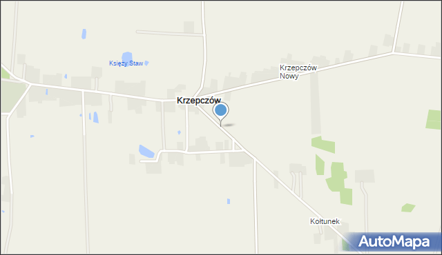 Krzepczów, Krzepczów Stary, mapa Krzepczów