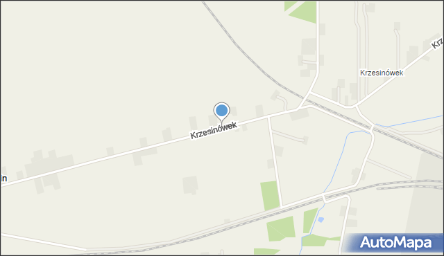 Krzesinówek, Krzesinówek, mapa Krzesinówek