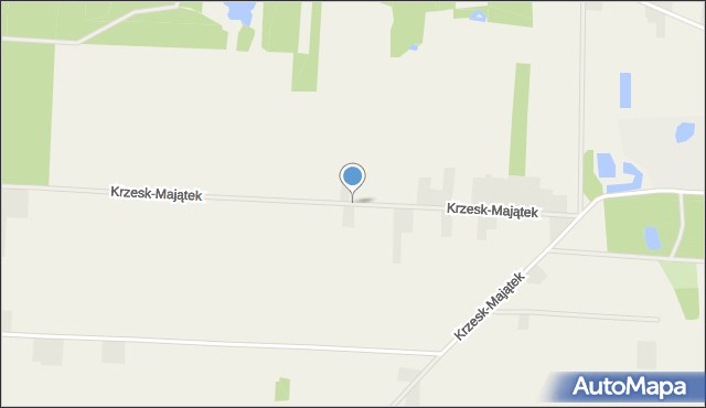 Krzesk-Majątek, Krzesk-Majątek, mapa Krzesk-Majątek
