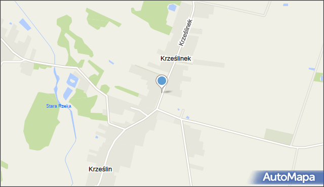 Krześlinek, Krześlinek, mapa Krześlinek