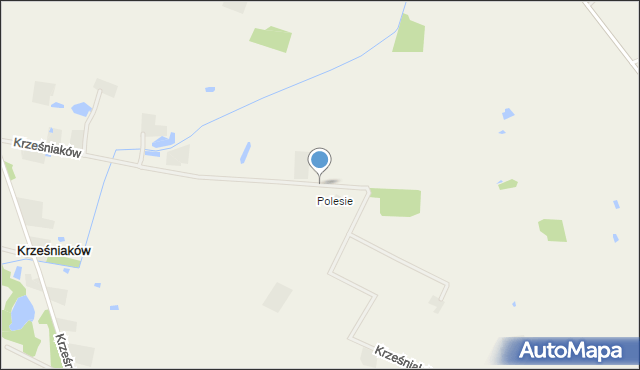 Krześniaków, Krześniaków, mapa Krześniaków