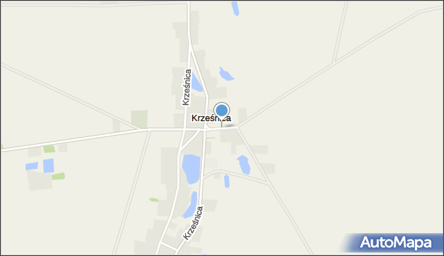 Krześnica, Krześnica, mapa Krześnica