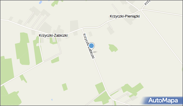 Krzyczki-Żabiczki, Krzyczki-Żabiczki, mapa Krzyczki-Żabiczki