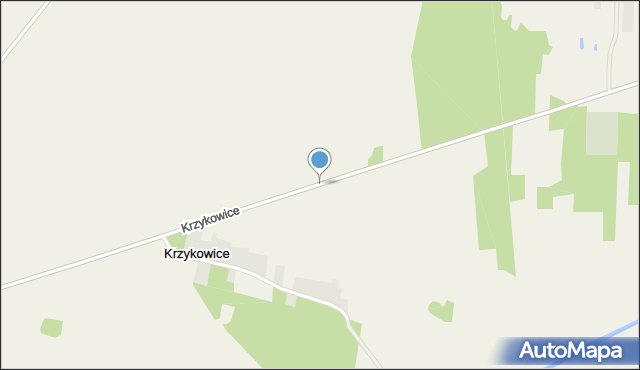 Krzykowice gmina Wolbórz, Krzykowice, mapa Krzykowice gmina Wolbórz