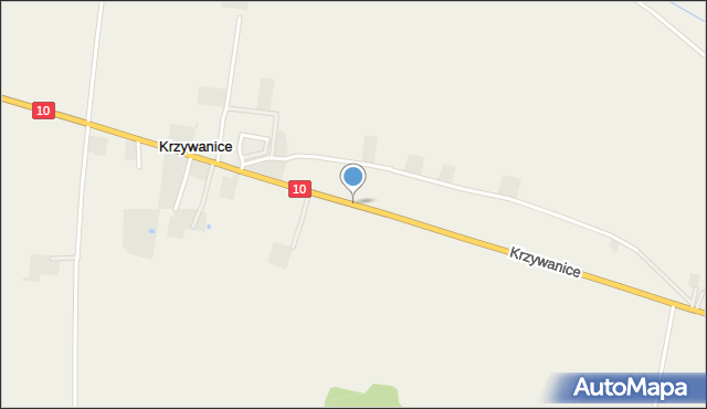 Krzywanice gmina Staroźreby, Krzywanice, mapa Krzywanice gmina Staroźreby