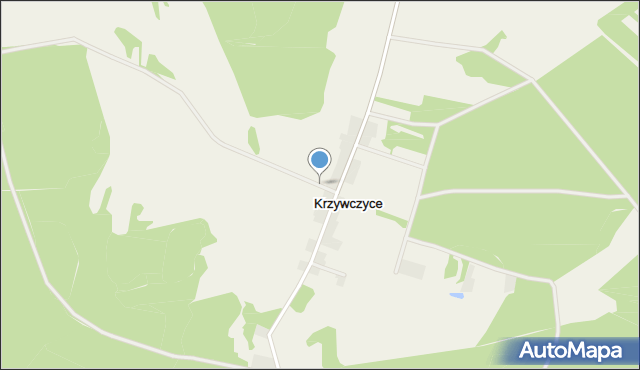 Krzywczyce, Krzywczyce, mapa Krzywczyce