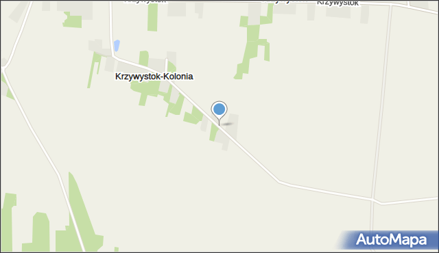 Krzywystok-Kolonia, Krzywystok-Kolonia, mapa Krzywystok-Kolonia
