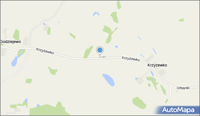 Krzyżewko, Krzyżewko, mapa Krzyżewko
