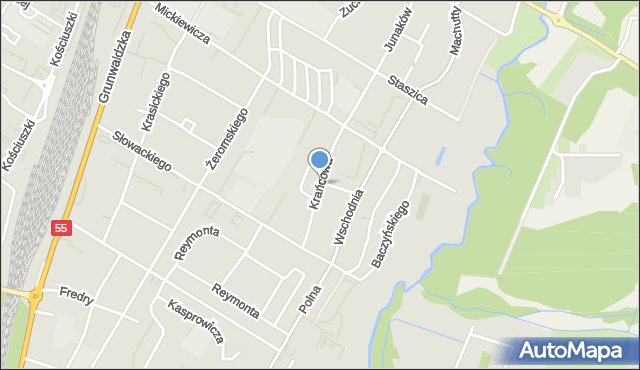 Kwidzyn, Krańcowa, mapa Kwidzyn