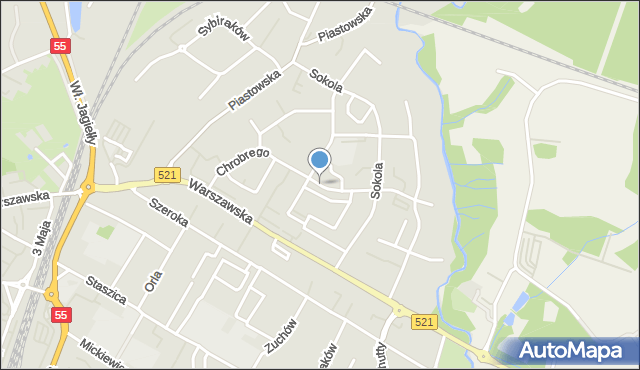 Kwidzyn, Króla Bolesława Chrobrego, mapa Kwidzyn