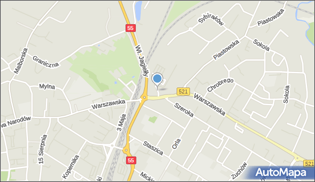 Kwidzyn, Krótka, mapa Kwidzyn