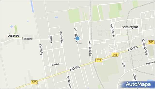 Łęczyca, Króla Władysława Jagiełły, mapa Łęczyca