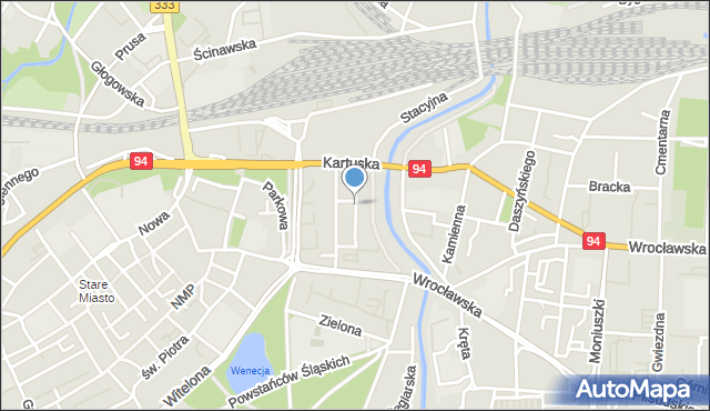 Legnica, Króla Bolesława Chrobrego, mapa Legnicy