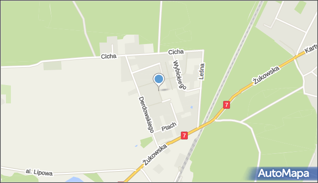 Leźno, Krasickiego, mapa Leźno