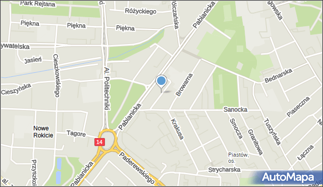 Łódź, Krośnieńska, mapa Łodzi