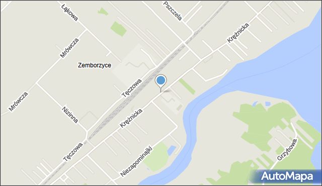 Lublin, Krężnicka, mapa Lublina