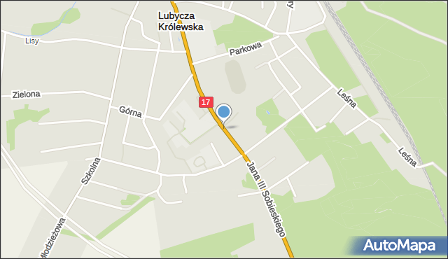 Lubycza Królewska, Króla Jana III Sobieskiego, mapa Lubycza Królewska