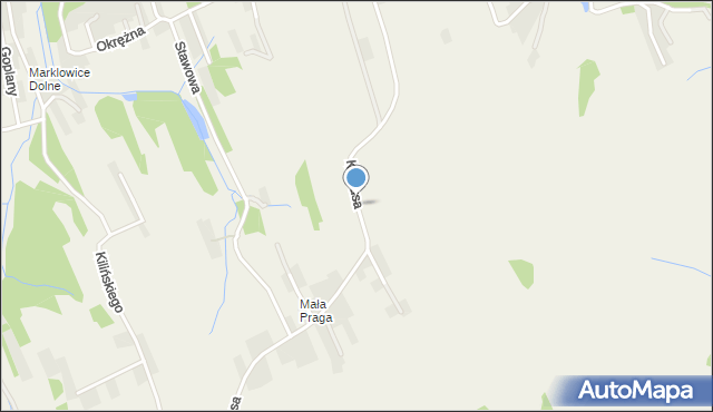 Marklowice, Krakusa, mapa Marklowice