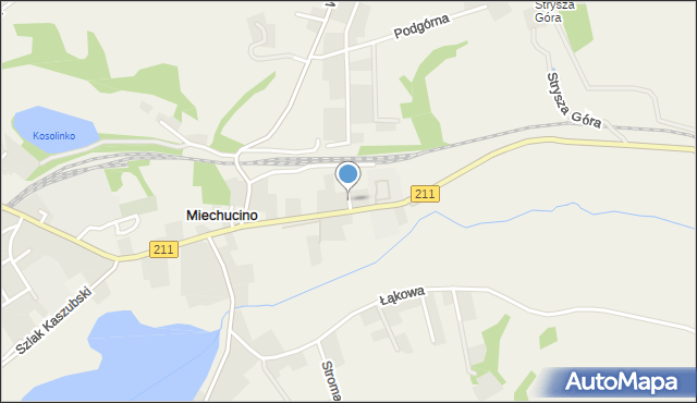 Miechucino, Krótka, mapa Miechucino