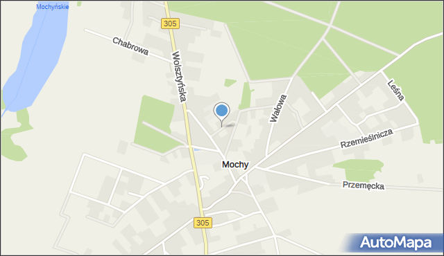 Mochy, Krótka, mapa Mochy