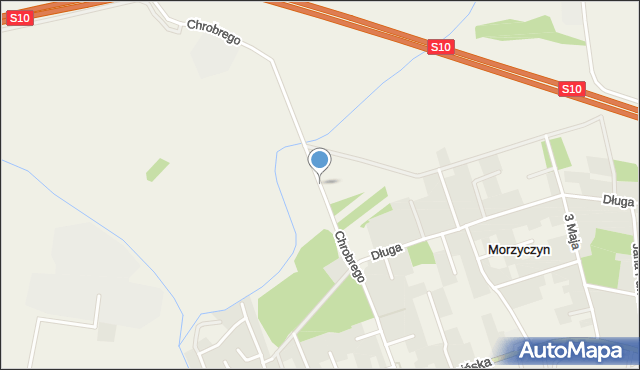 Morzyczyn gmina Kobylanka, Króla Bolesława Chrobrego, mapa Morzyczyn gmina Kobylanka