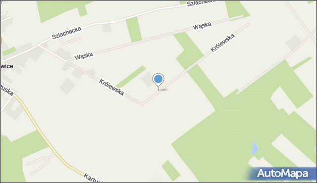 Mściszewice, Królewska, mapa Mściszewice