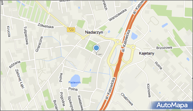 Nadarzyn powiat pruszkowski, Krótka, mapa Nadarzyn powiat pruszkowski