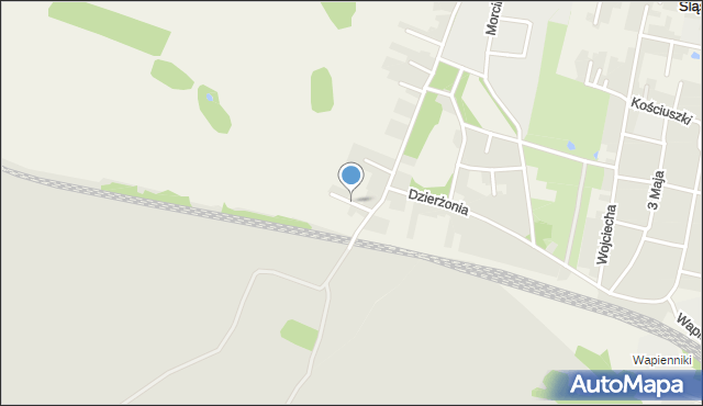 Nakło Śląskie, Krótka, mapa Nakło Śląskie