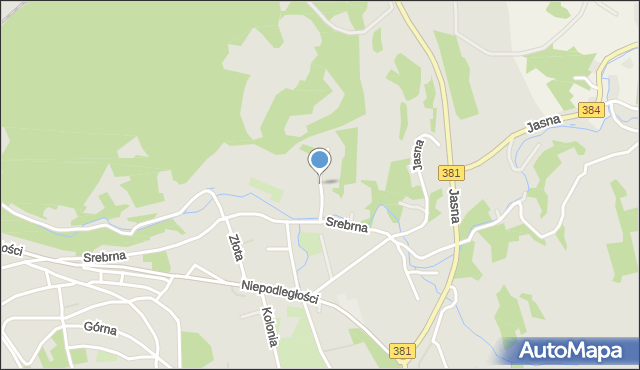 Nowa Ruda powiat kłodzki, Krzywa, mapa Nowa Ruda powiat kłodzki